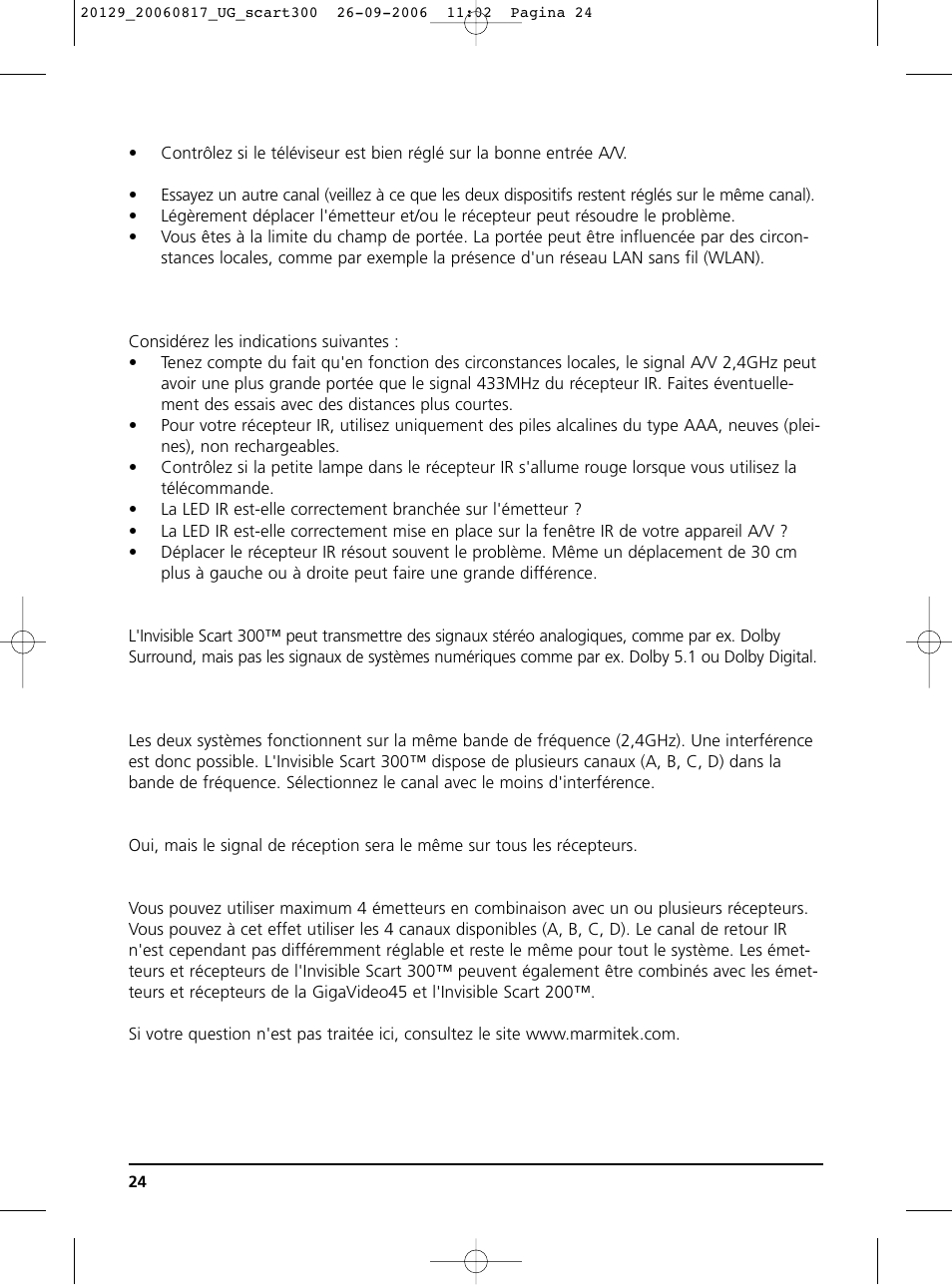 Marmitek 300 User Manual | Page 23 / 51