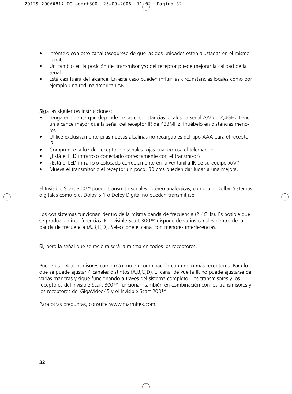 Marmitek 300 User Manual | Page 31 / 51