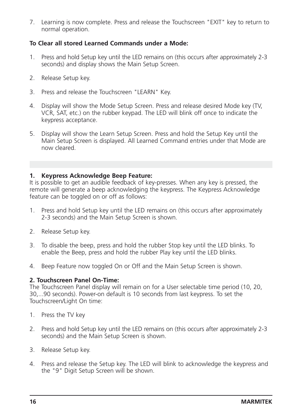 12 extra functions | Marmitek 25 User Manual | Page 16 / 68