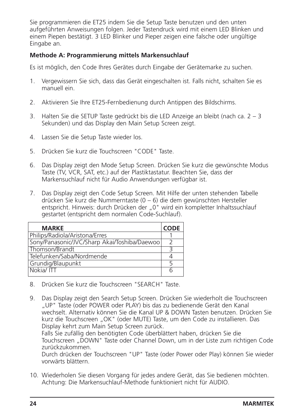 Marmitek 25 User Manual | Page 24 / 68