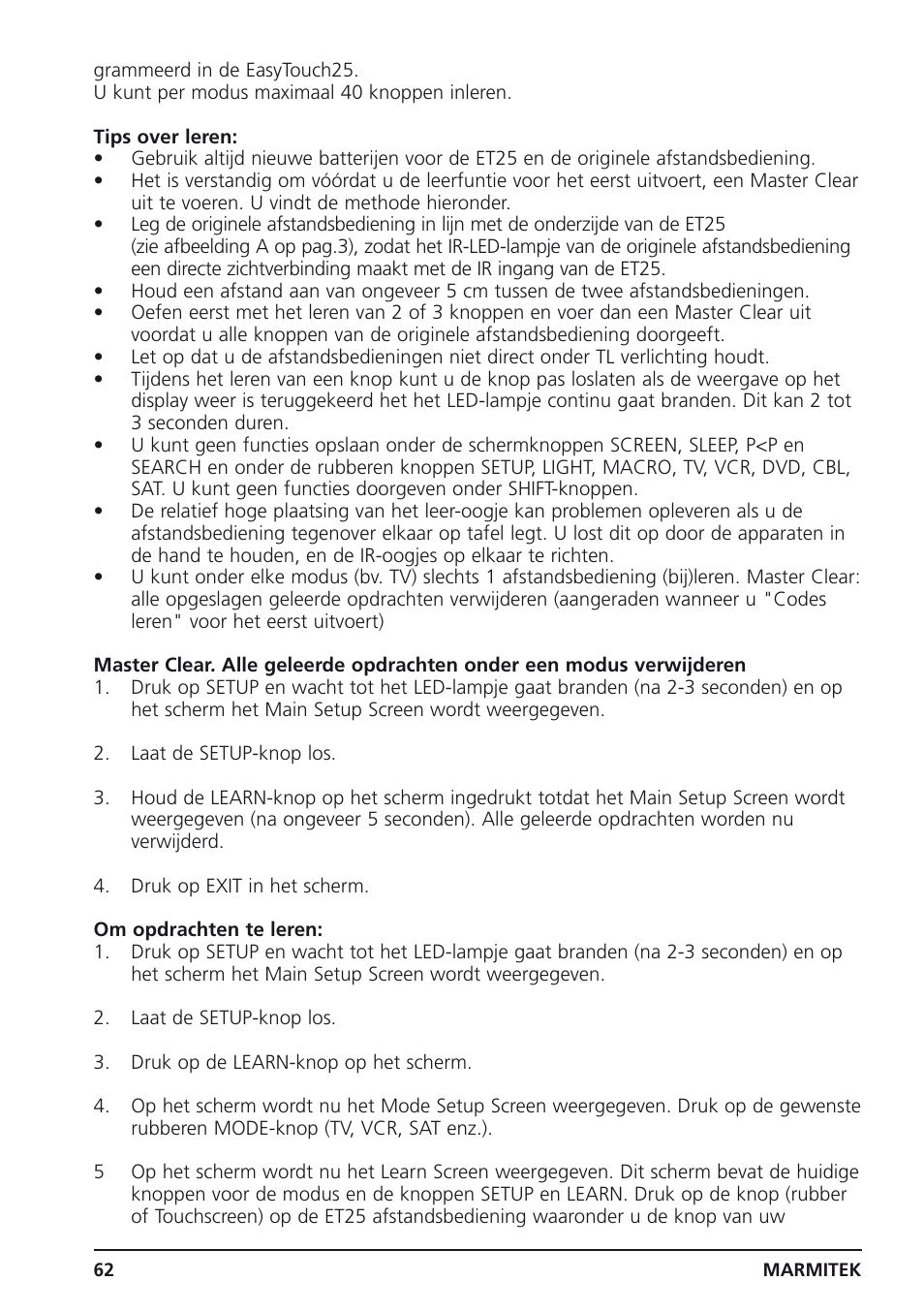 Marmitek 25 User Manual | Page 62 / 68