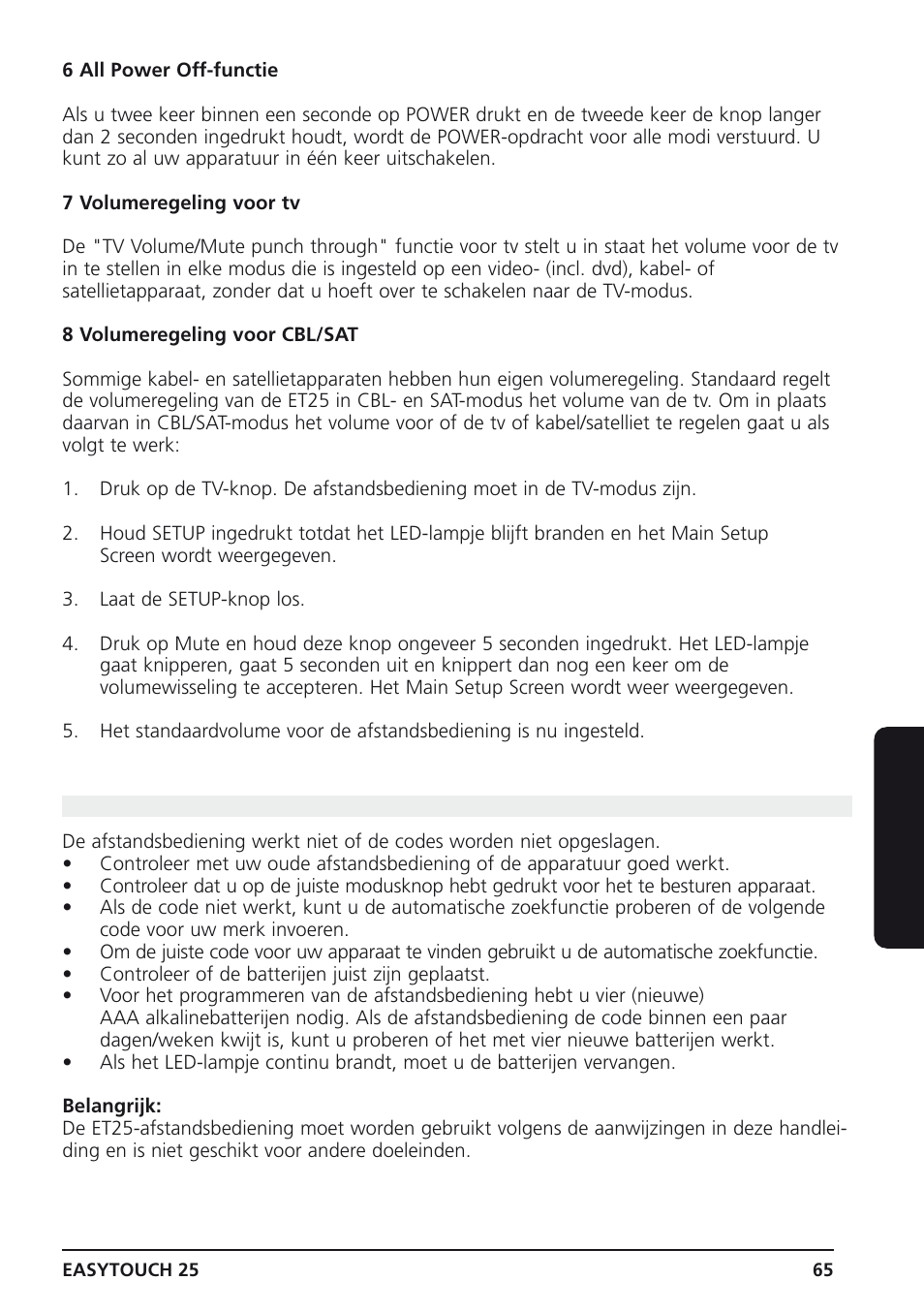 13 problemen oplossen, Nederlands | Marmitek 25 User Manual | Page 65 / 68