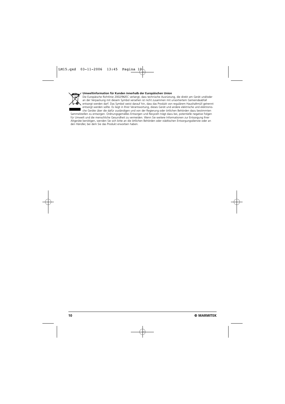 Marmitek LM15 User Manual | Page 10 / 28