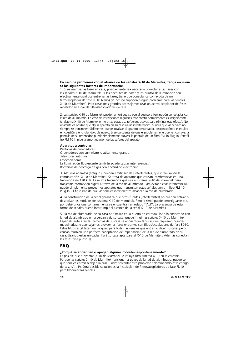 Marmitek LM15 User Manual | Page 16 / 28
