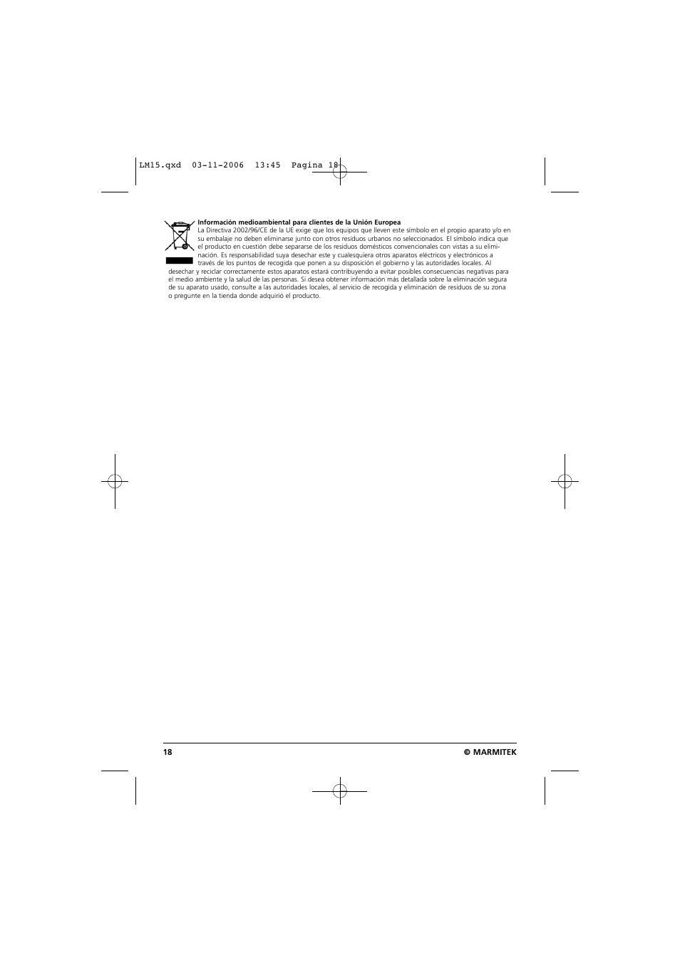 Marmitek LM15 User Manual | Page 18 / 28