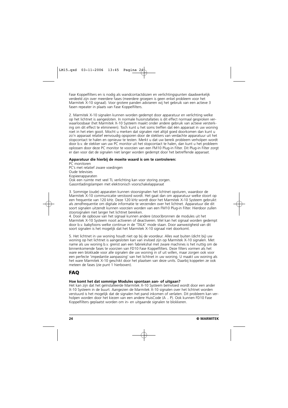 Marmitek LM15 User Manual | Page 24 / 28