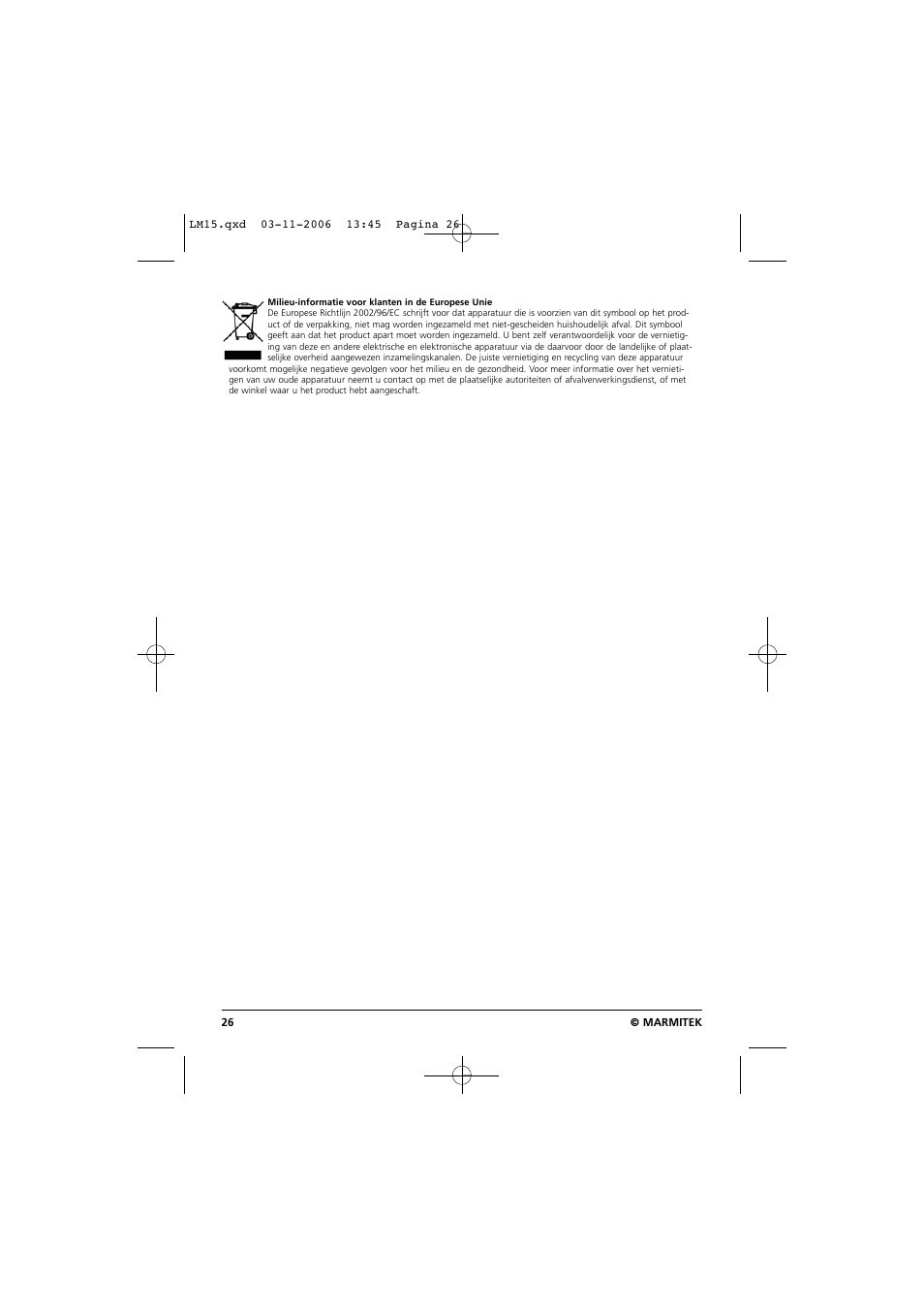 Marmitek LM15 User Manual | Page 26 / 28