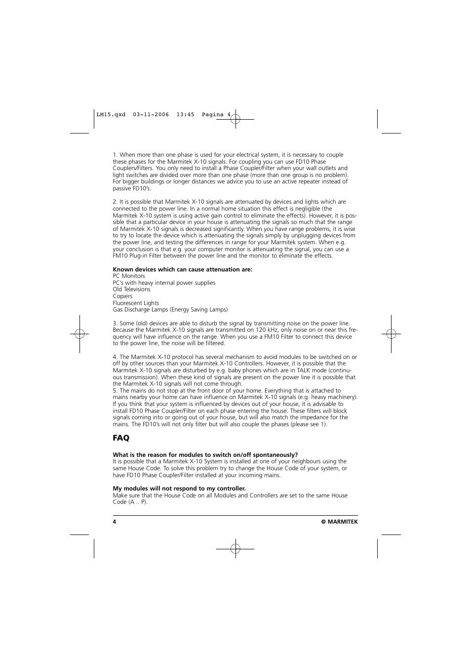 Marmitek LM15 User Manual | Page 4 / 28