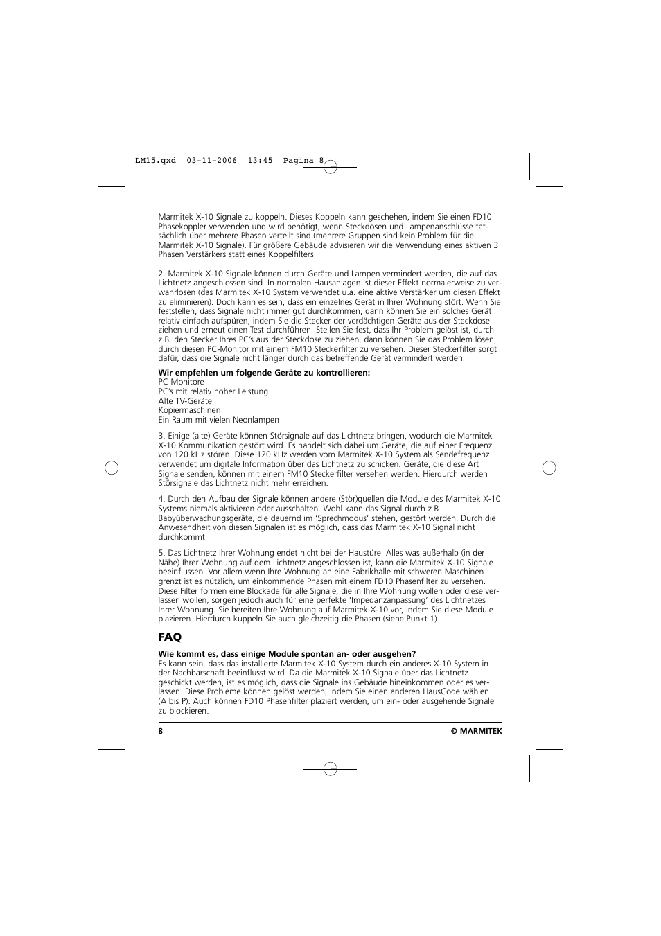 Marmitek LM15 User Manual | Page 8 / 28