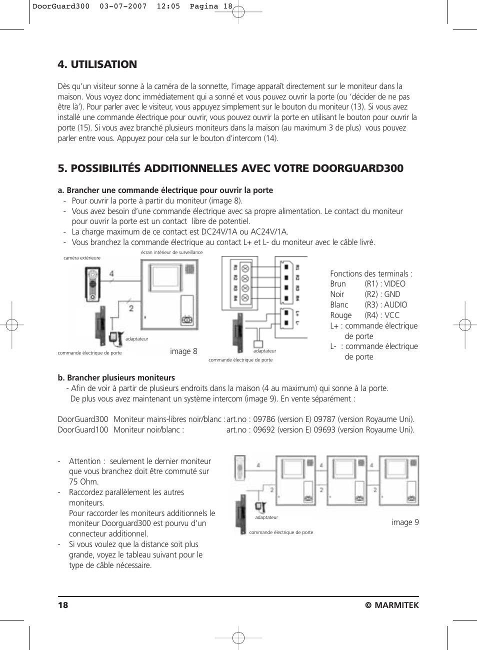 Utilisation | Marmitek DOORGUARD300TM User Manual | Page 18 / 40