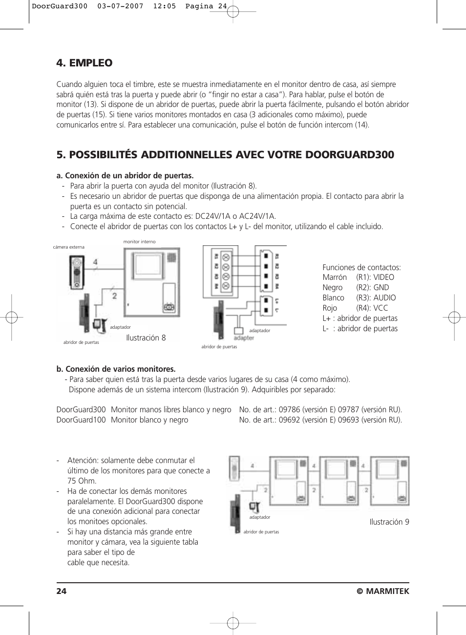 Empleo | Marmitek DOORGUARD300TM User Manual | Page 24 / 40