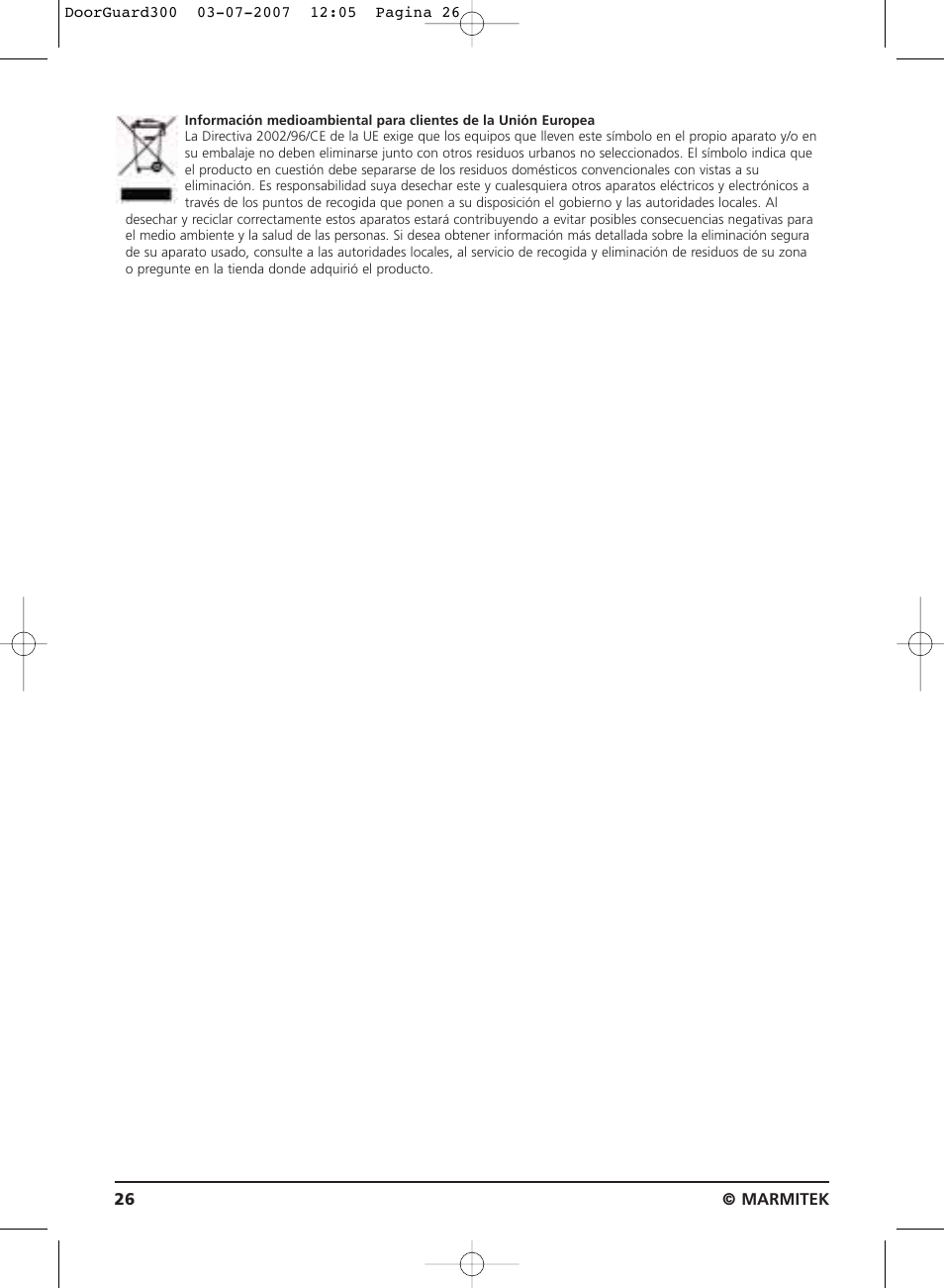 Marmitek DOORGUARD300TM User Manual | Page 26 / 40