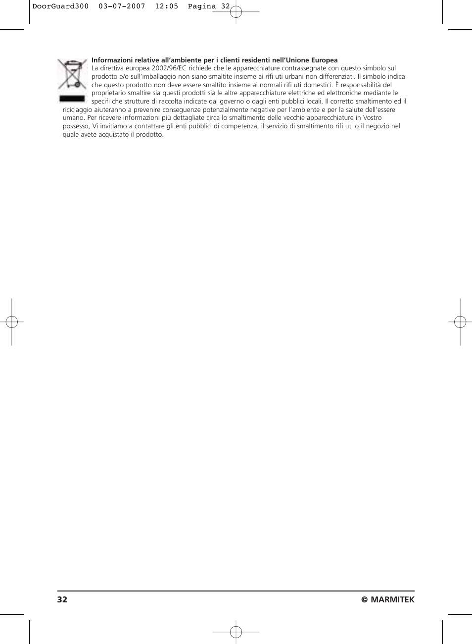 Marmitek DOORGUARD300TM User Manual | Page 32 / 40