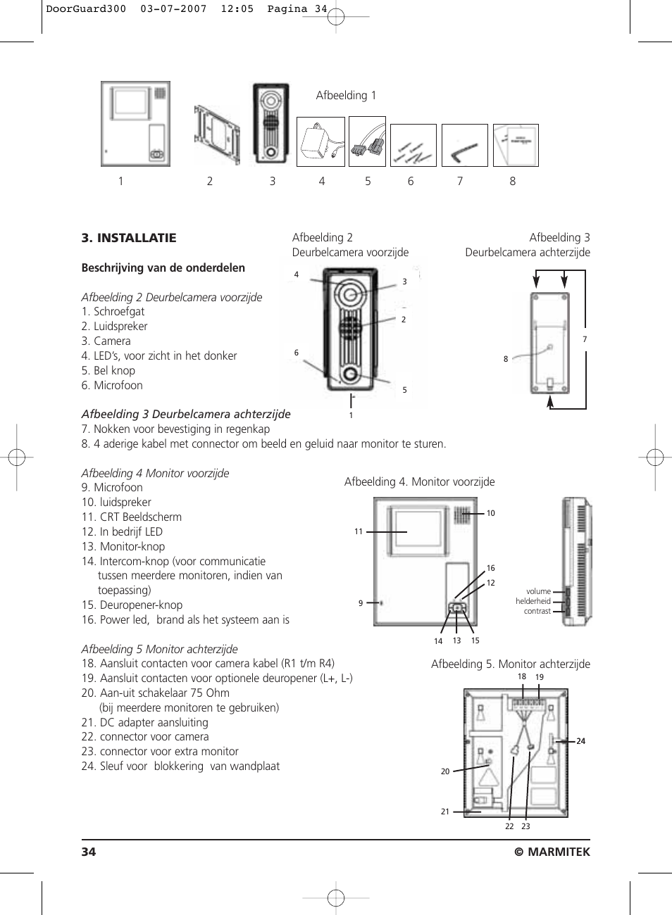 Installatie | Marmitek DOORGUARD300TM User Manual | Page 34 / 40
