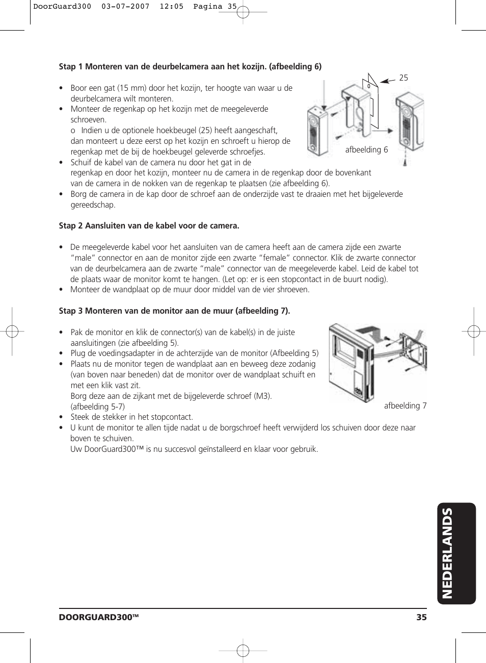 Nederlands | Marmitek DOORGUARD300TM User Manual | Page 35 / 40