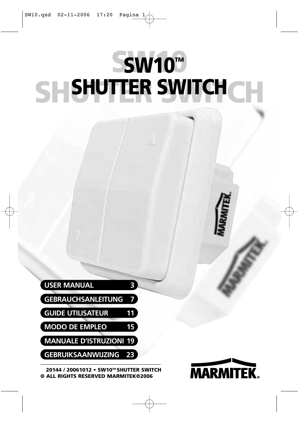 Marmitek SW10 User Manual | 28 pages