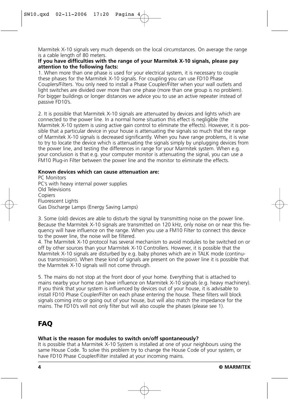 Marmitek SW10 User Manual | Page 4 / 28