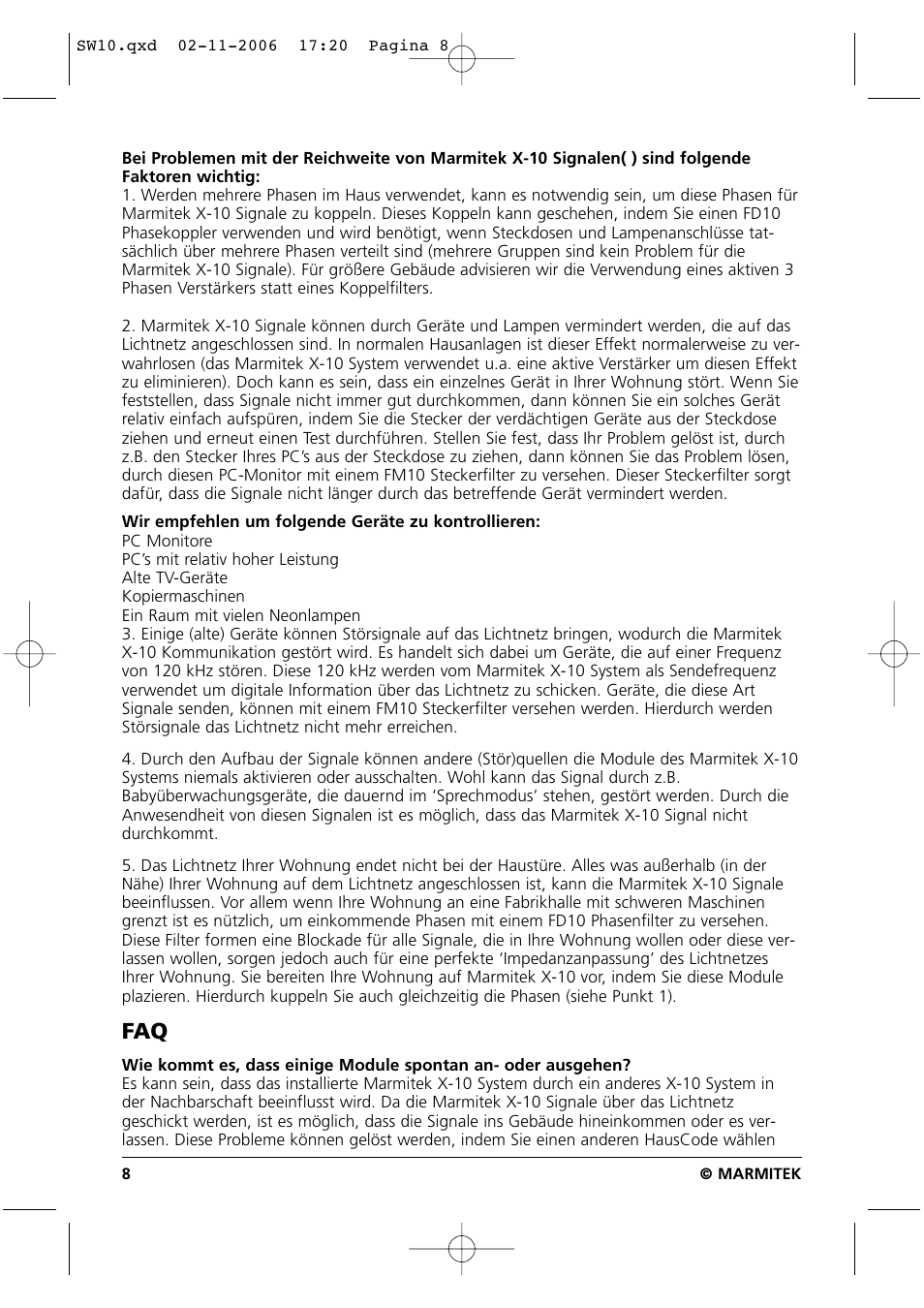 Marmitek SW10 User Manual | Page 8 / 28