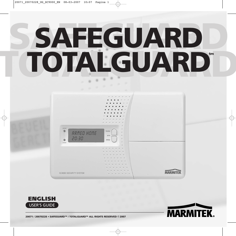 Marmitek TOTALGUARD User Manual | 40 pages