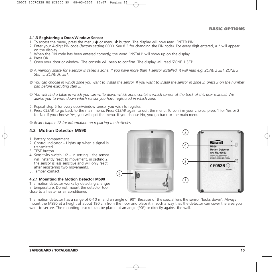 Marmitek TOTALGUARD User Manual | Page 15 / 40