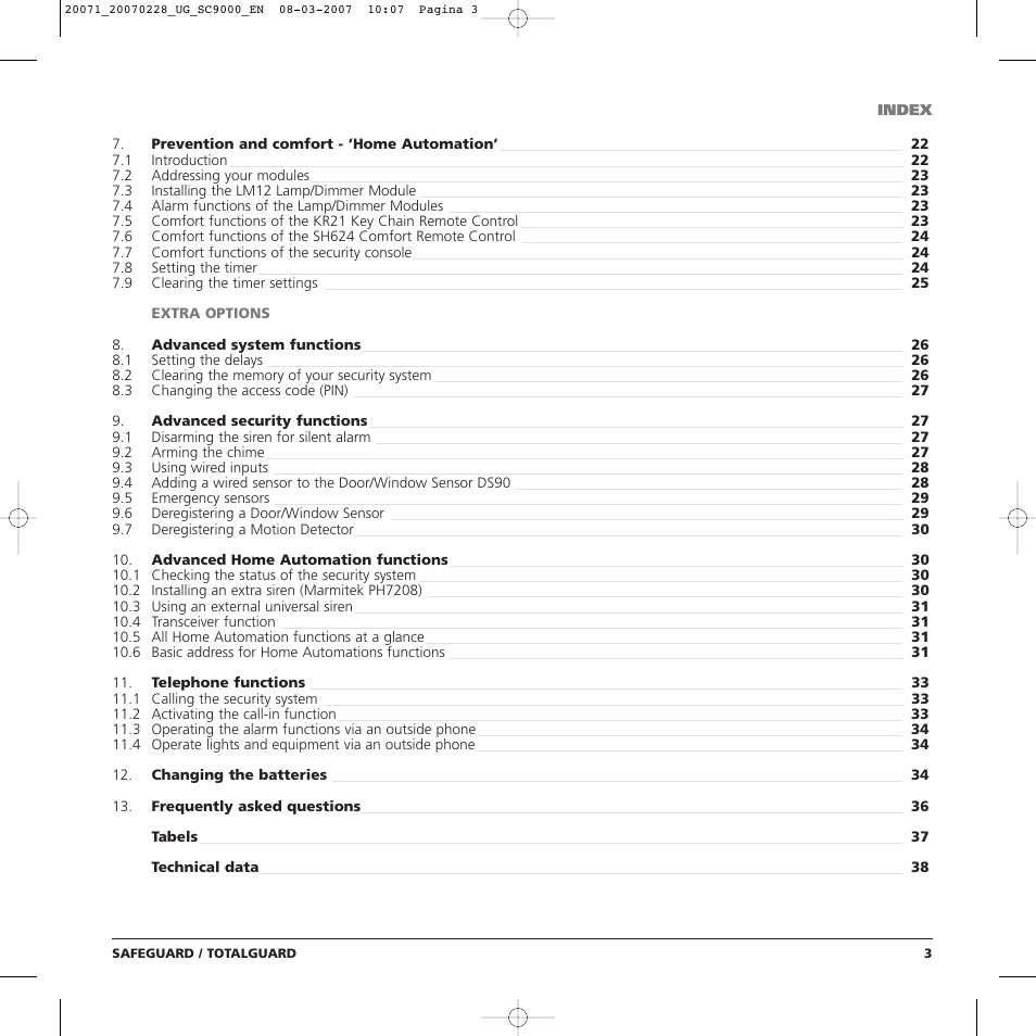 Marmitek TOTALGUARD User Manual | Page 3 / 40