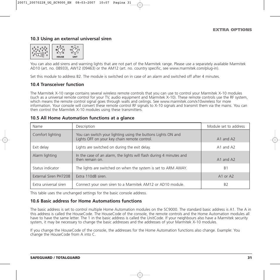 Marmitek TOTALGUARD User Manual | Page 31 / 40