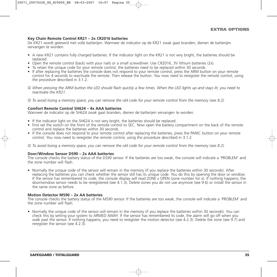 Marmitek TOTALGUARD User Manual | Page 35 / 40
