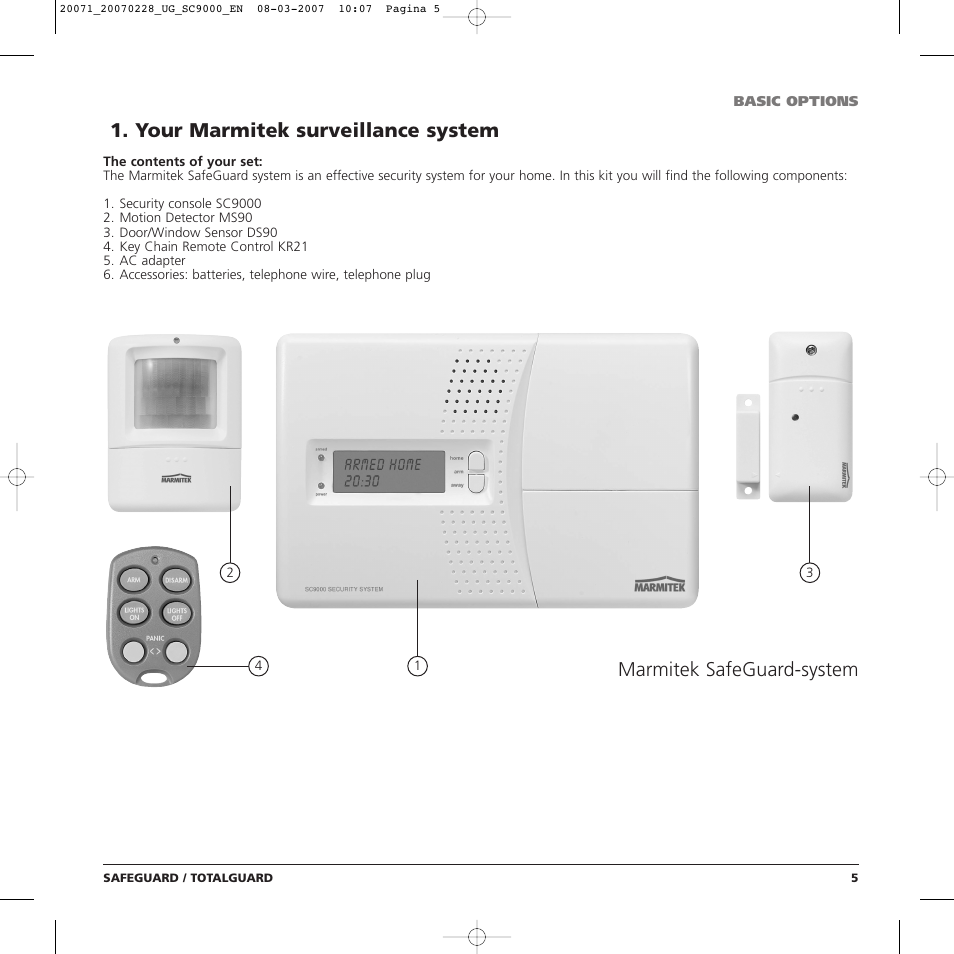 Your marmitek surveillance system, Marmitek safeguard-system | Marmitek TOTALGUARD User Manual | Page 5 / 40