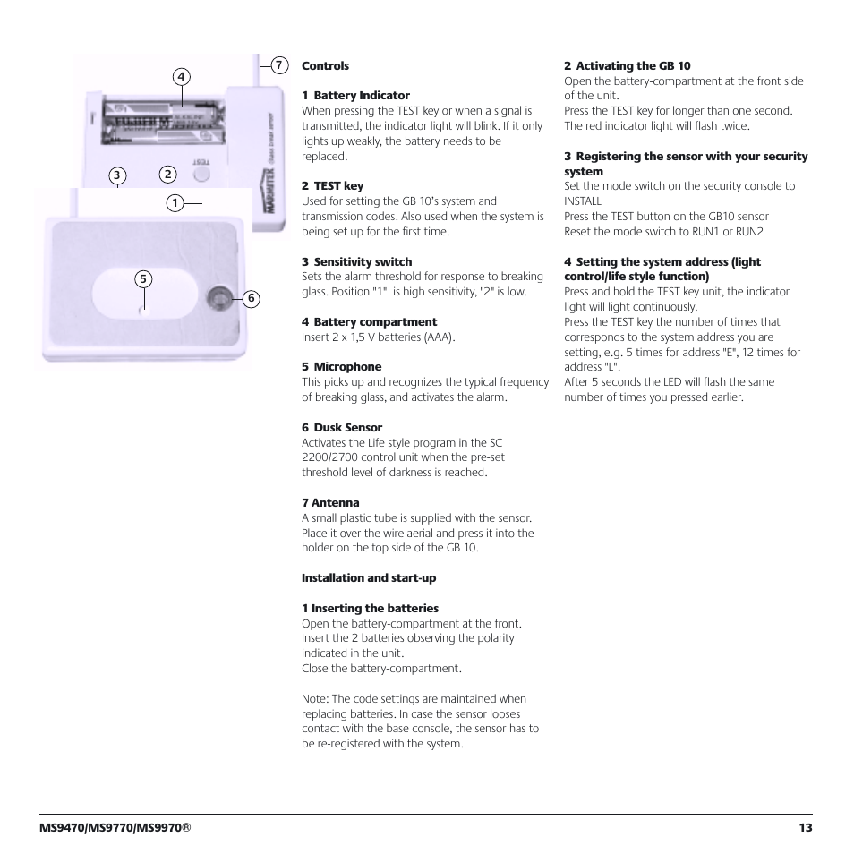 Marmitek MS9770 User Manual | Page 13 / 36