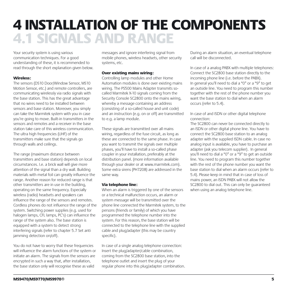 Marmitek MS9770 User Manual | Page 5 / 36