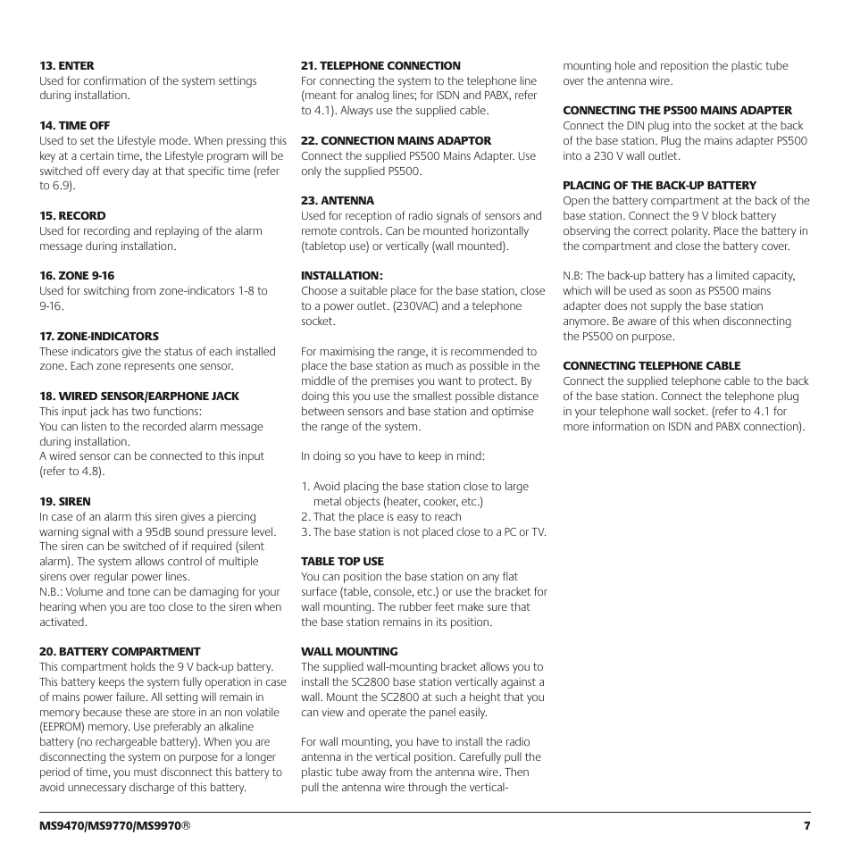 Marmitek MS9770 User Manual | Page 7 / 36
