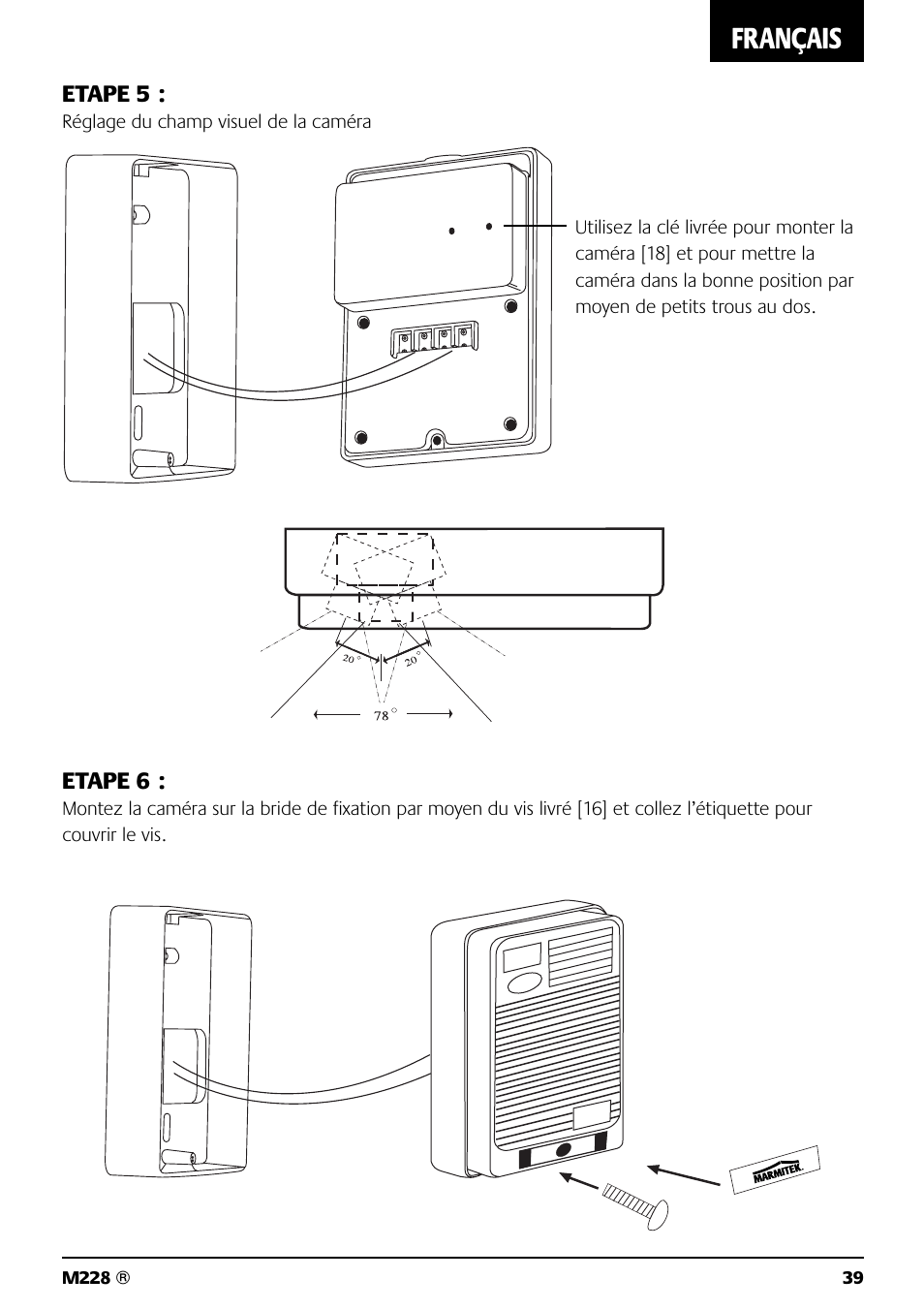 Français | Marmitek M228 User Manual | Page 39 / 68