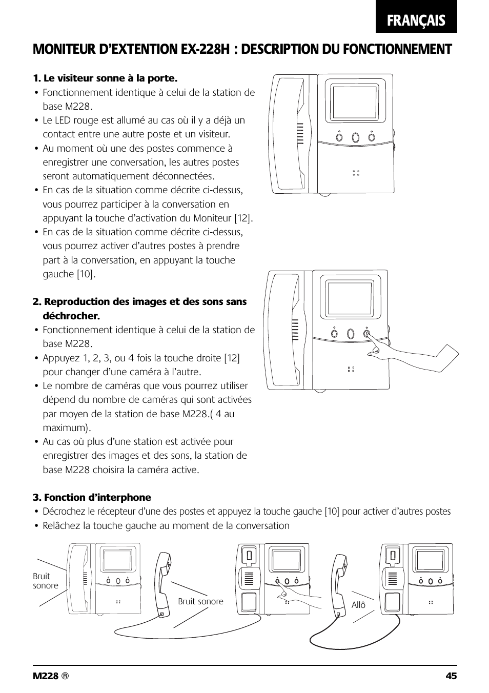 Français | Marmitek M228 User Manual | Page 45 / 68