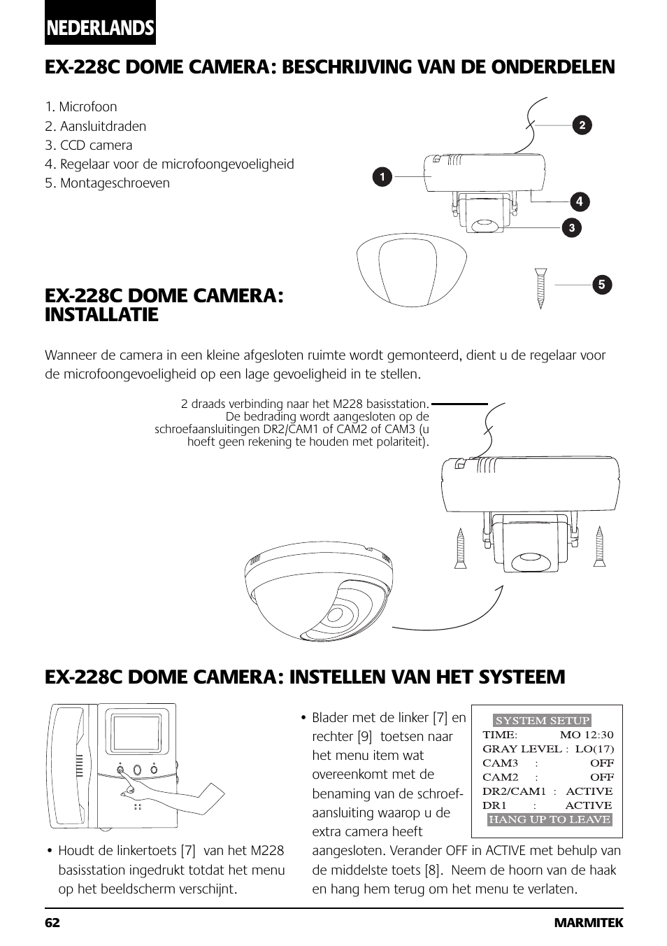 Nederlands | Marmitek M228 User Manual | Page 62 / 68