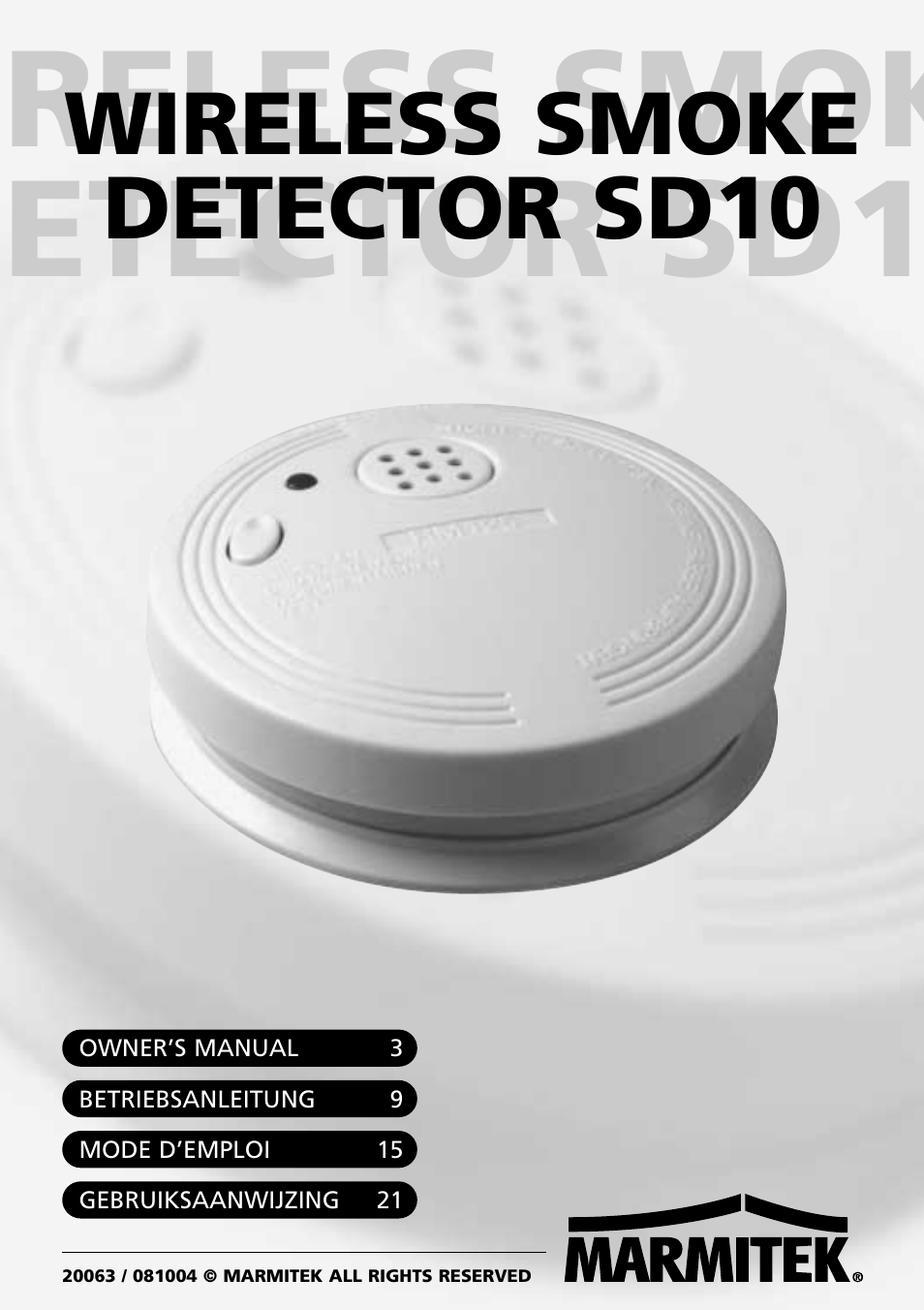 Marmitek SD10 User Manual | 28 pages
