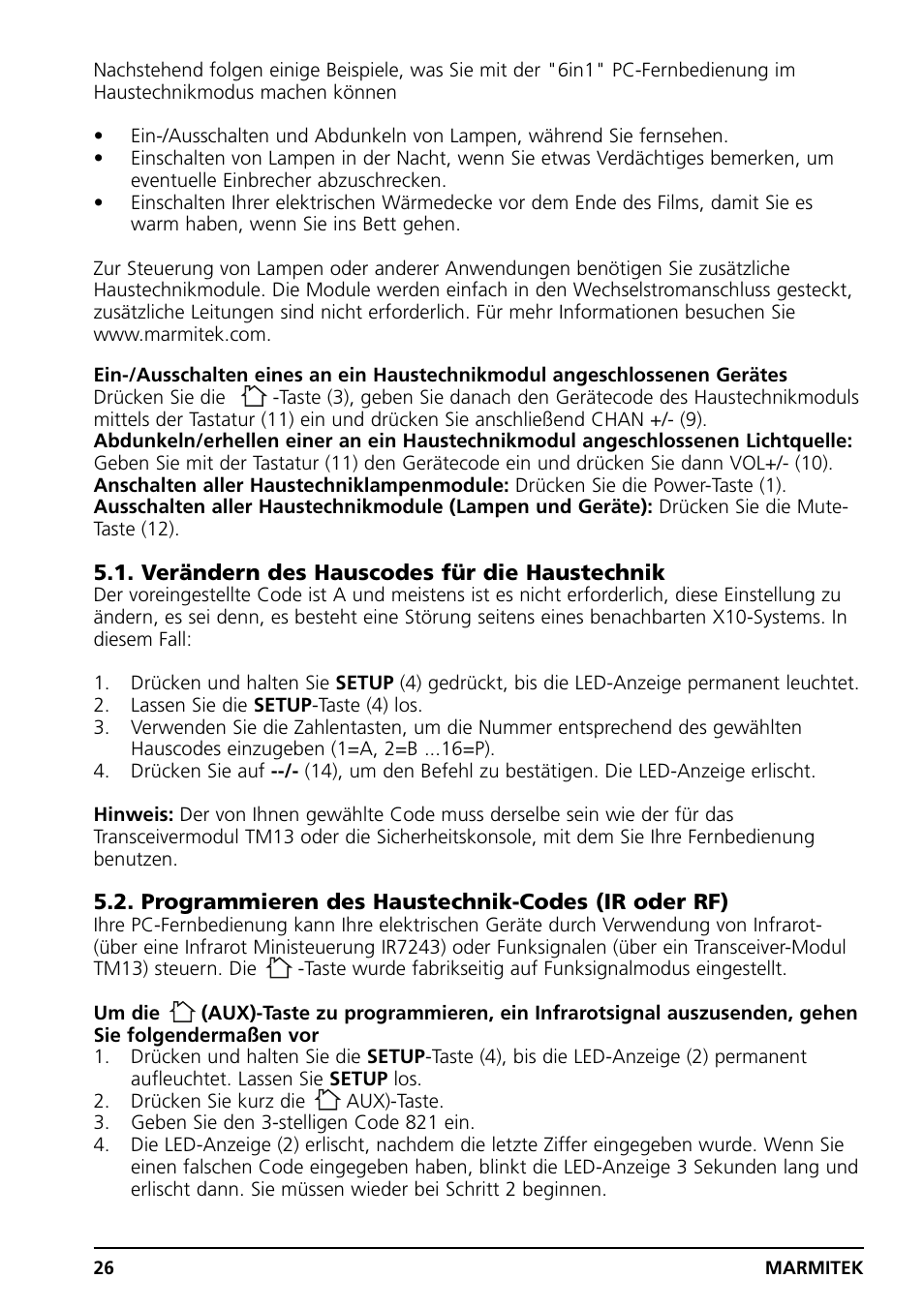 Marmitek PC CONTROL User Manual | Page 26 / 56