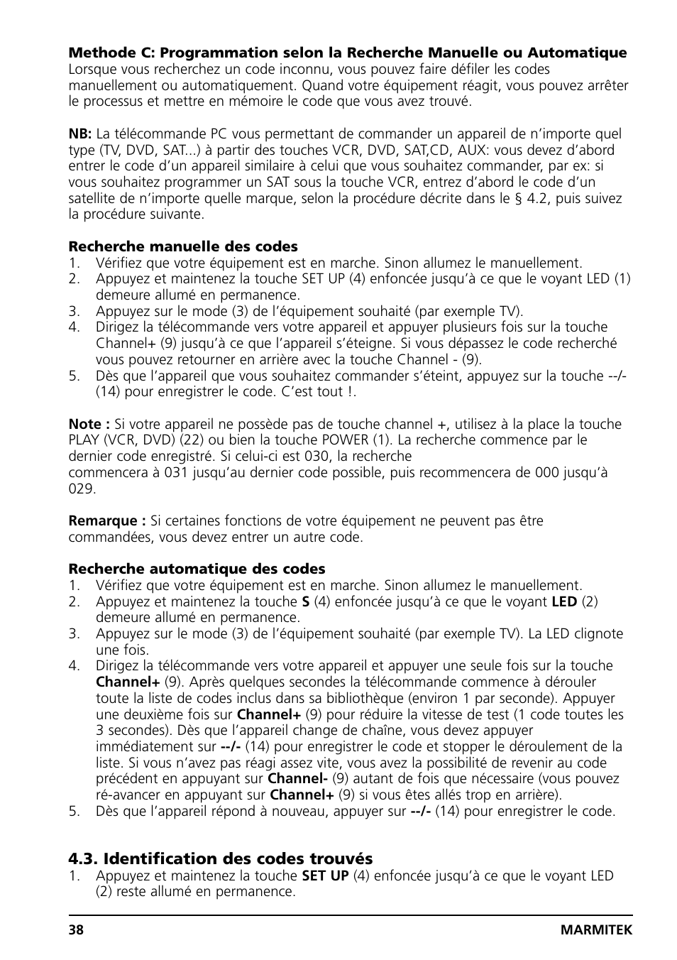 Marmitek PC CONTROL User Manual | Page 38 / 56