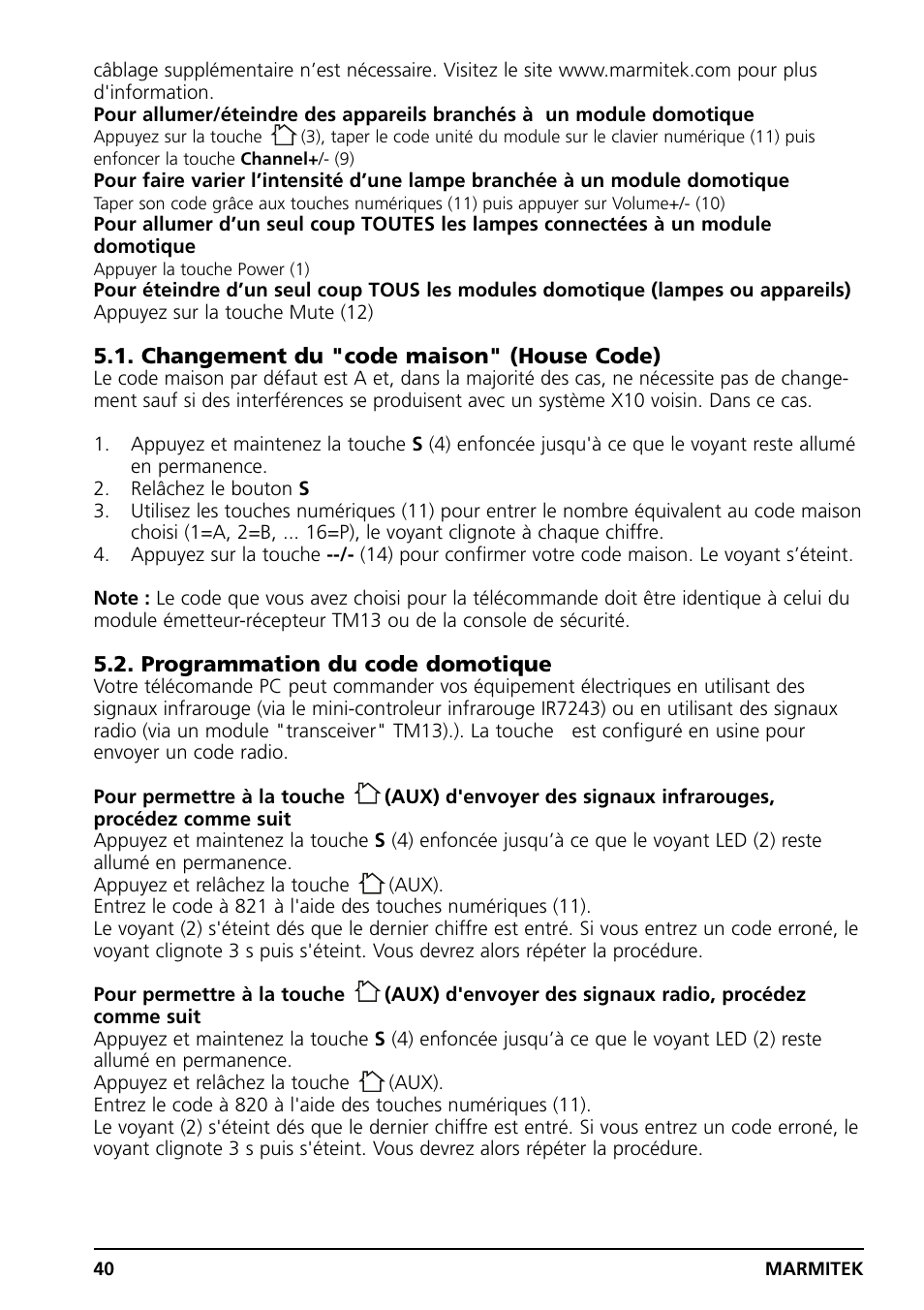 Marmitek PC CONTROL User Manual | Page 40 / 56