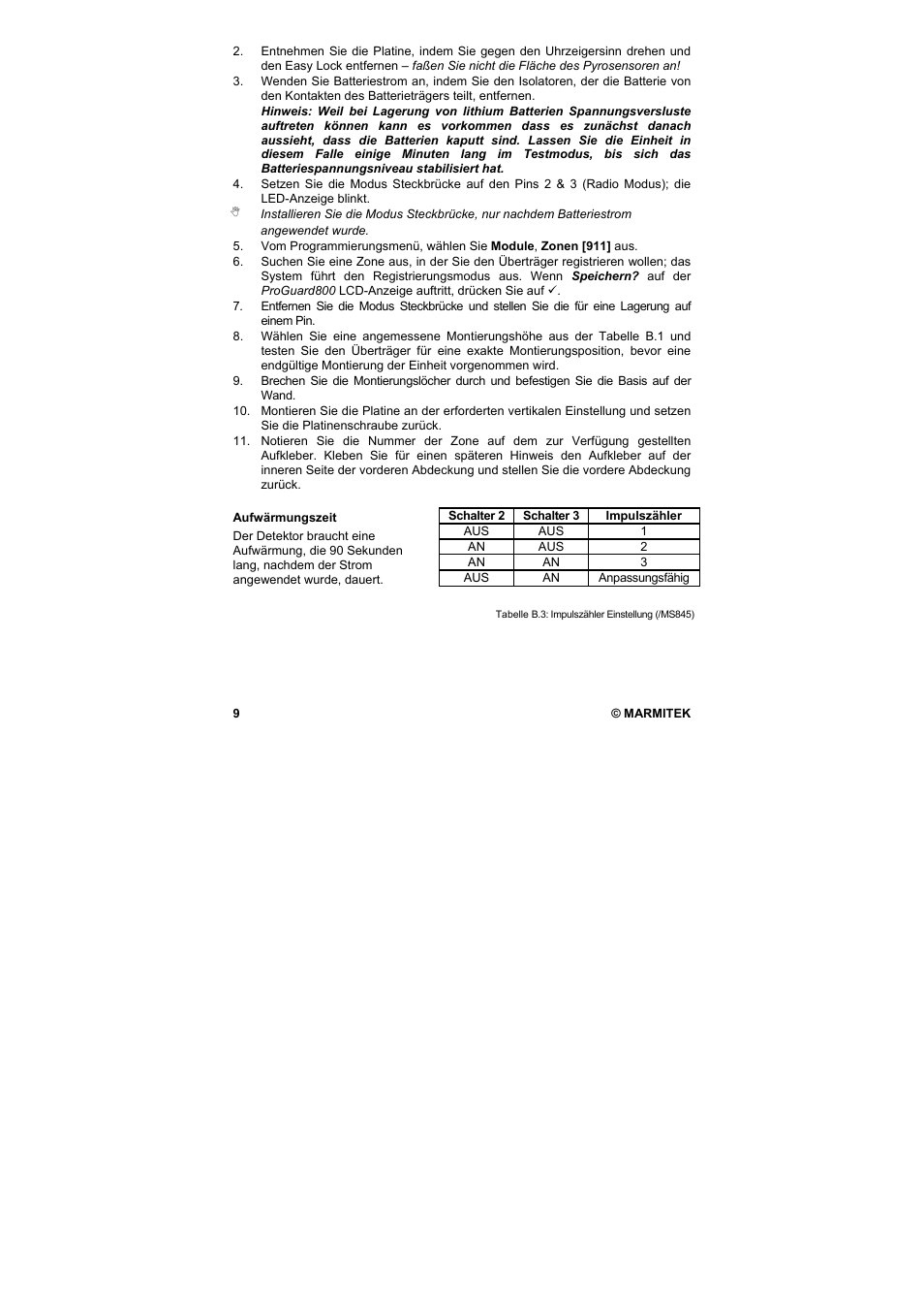 Marmitek MS845 User Manual | Page 10 / 36