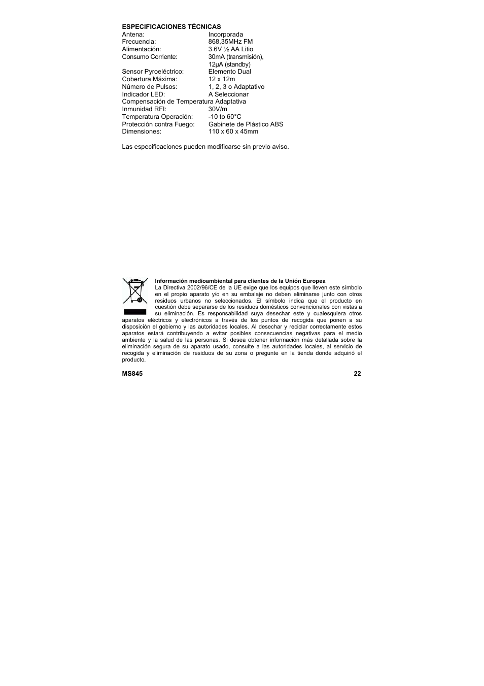Marmitek MS845 User Manual | Page 23 / 36
