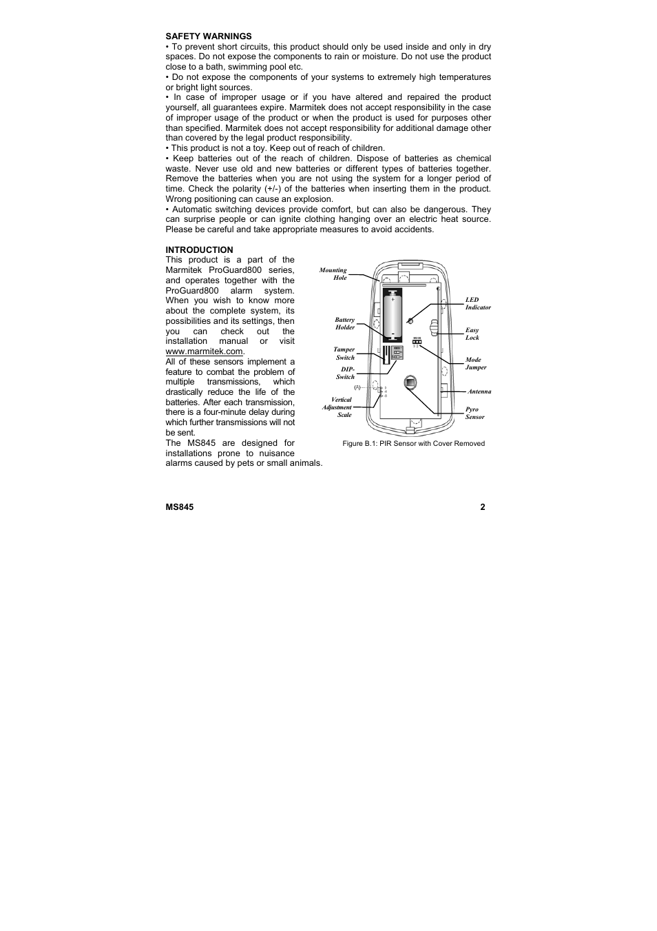 Marmitek MS845 User Manual | Page 3 / 36