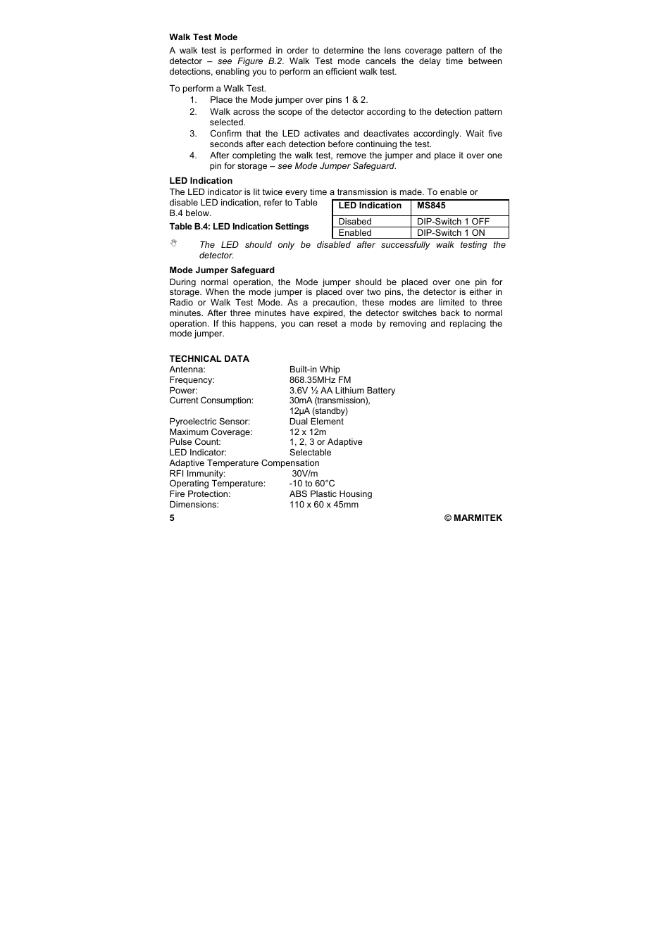 Marmitek MS845 User Manual | Page 6 / 36