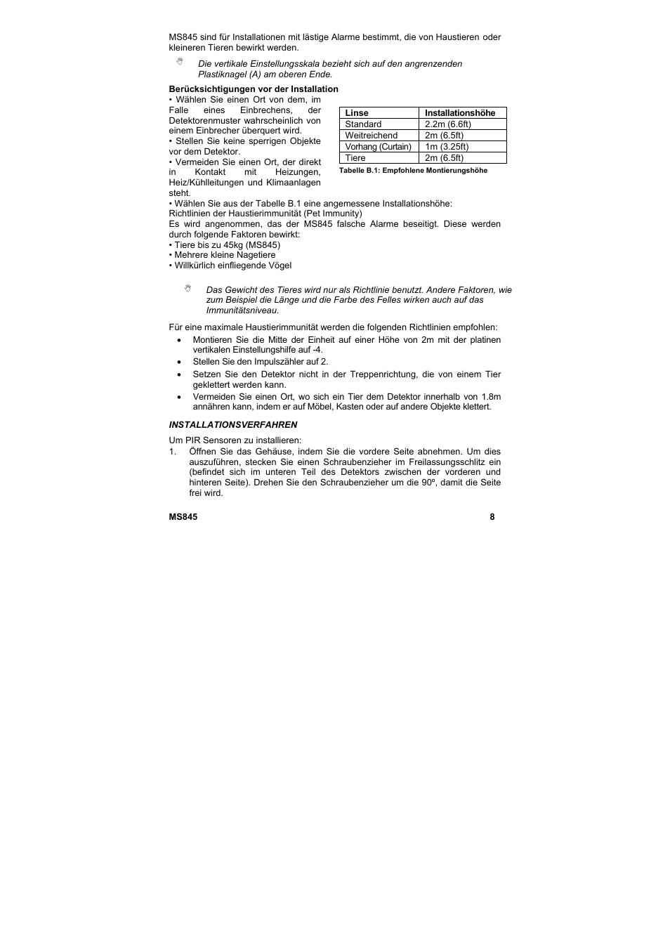 Marmitek MS845 User Manual | Page 9 / 36