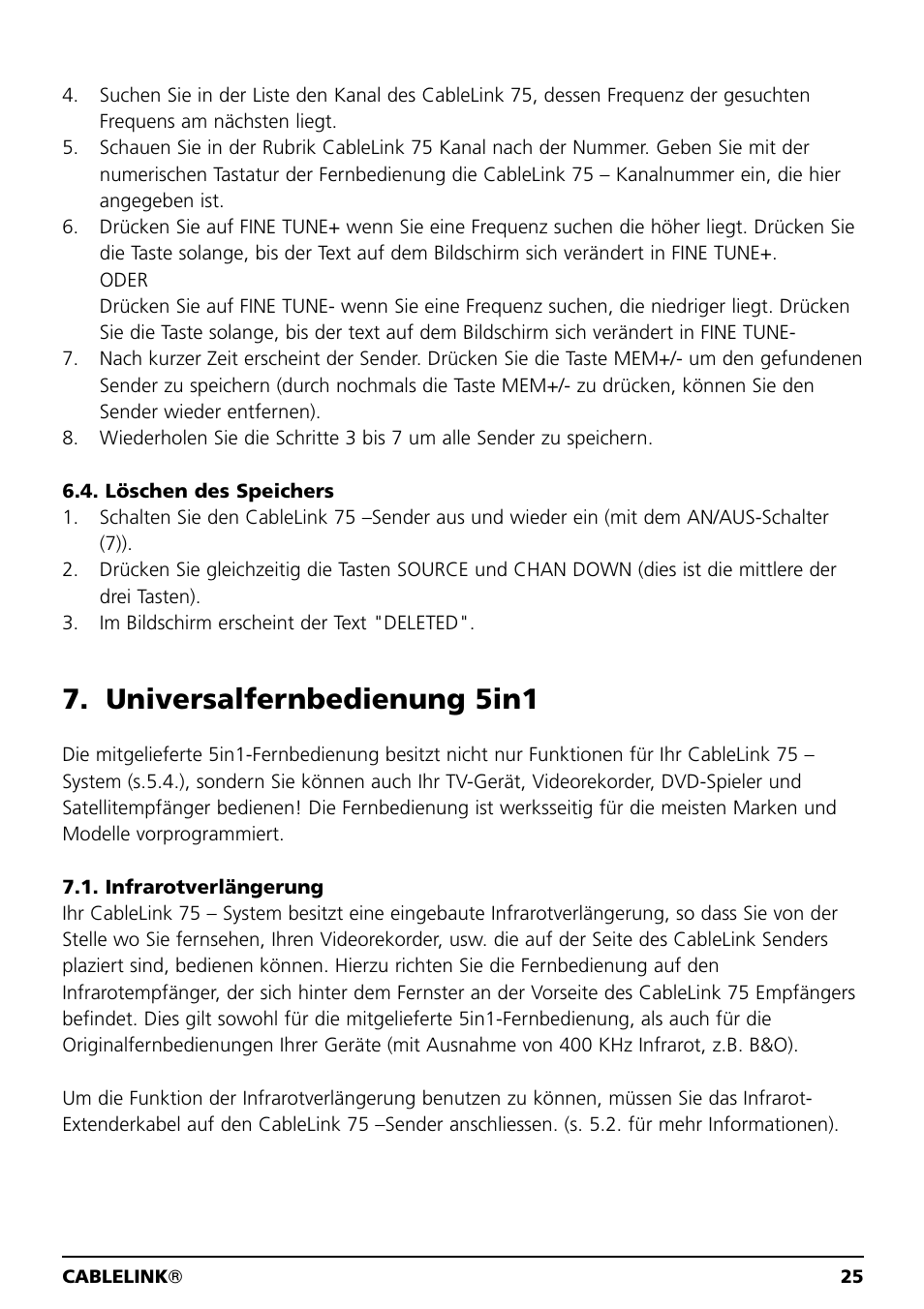 Universalfernbedienung 5in1 | Marmitek 20041 User Manual | Page 25 / 68