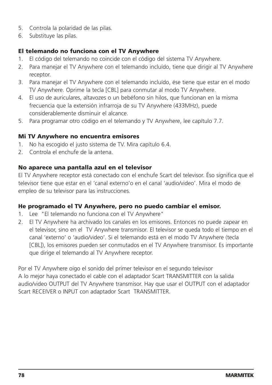 Marmitek 20095 User Manual | Page 78 / 120