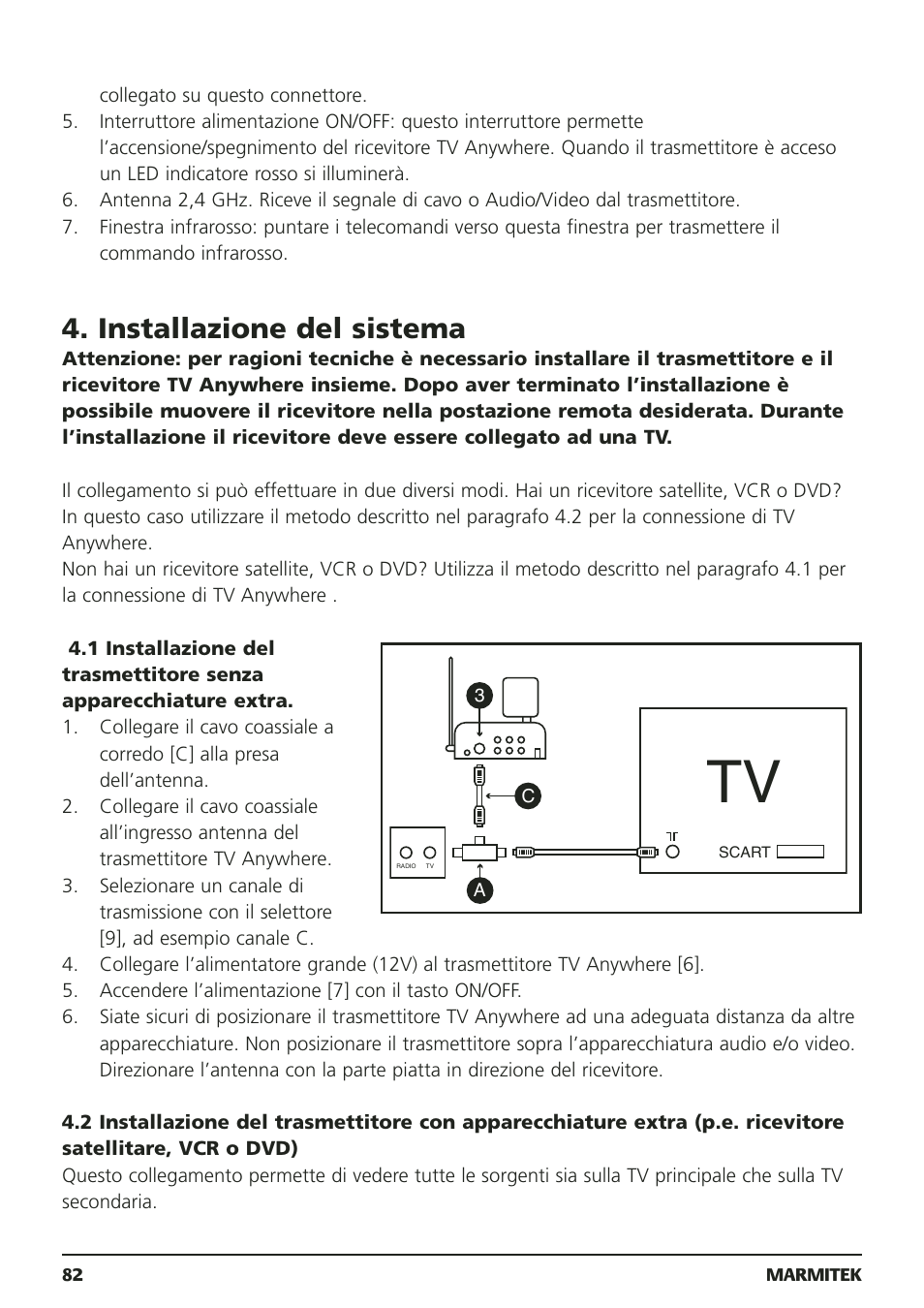 Installazione del sistema | Marmitek 20095 User Manual | Page 82 / 120