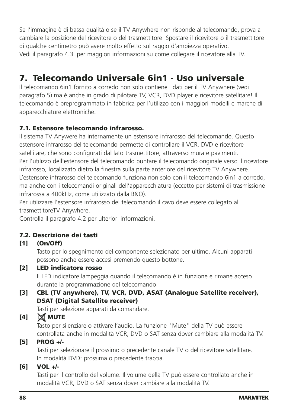 Telecomando universale 6in1 - uso universale | Marmitek 20095 User Manual | Page 88 / 120