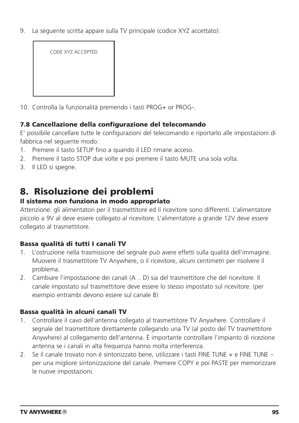 Risoluzione dei problemi | Marmitek 20095 User Manual | Page 95 / 120