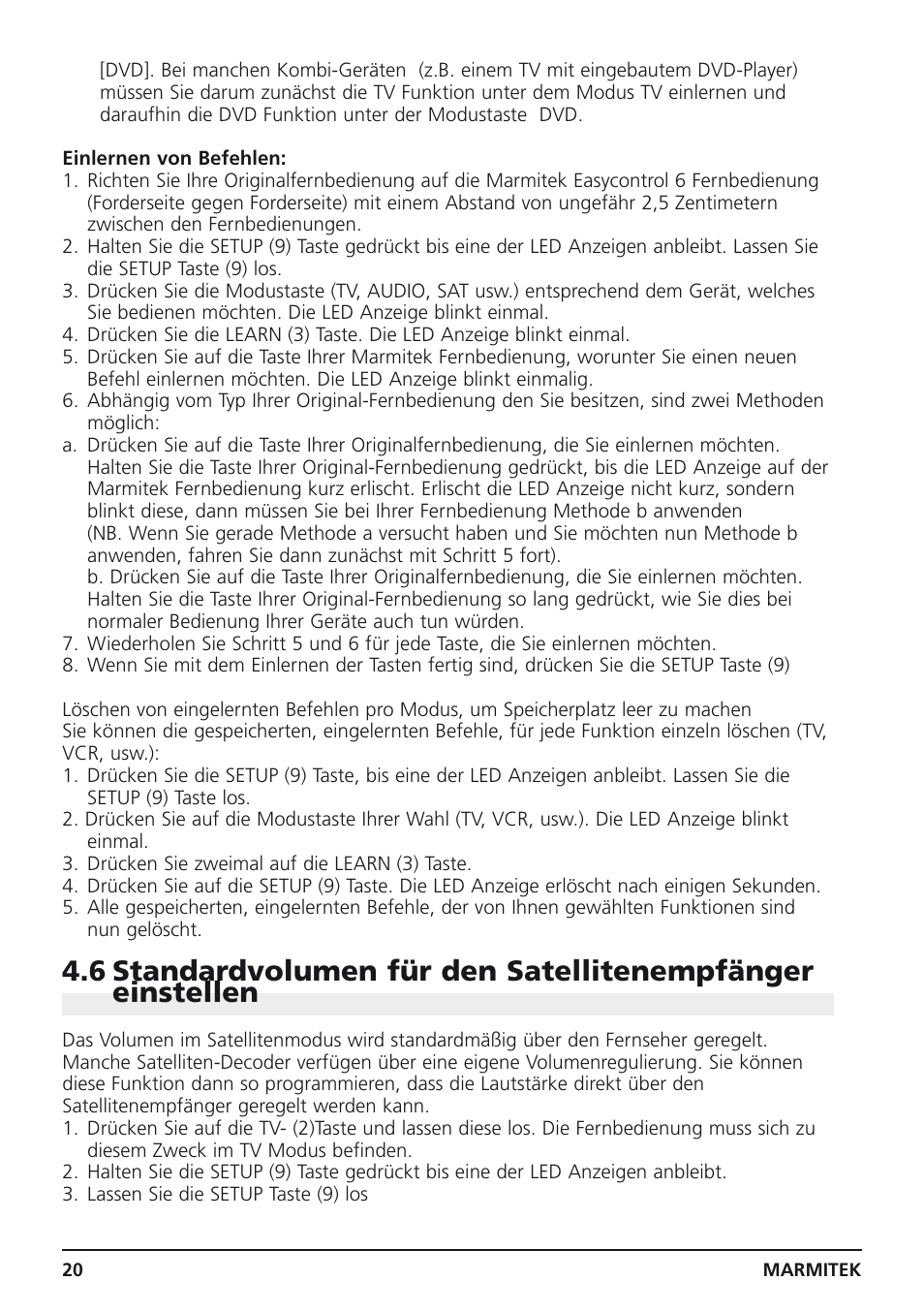Marmitek Easycontrol 6 User Manual | Page 20 / 44