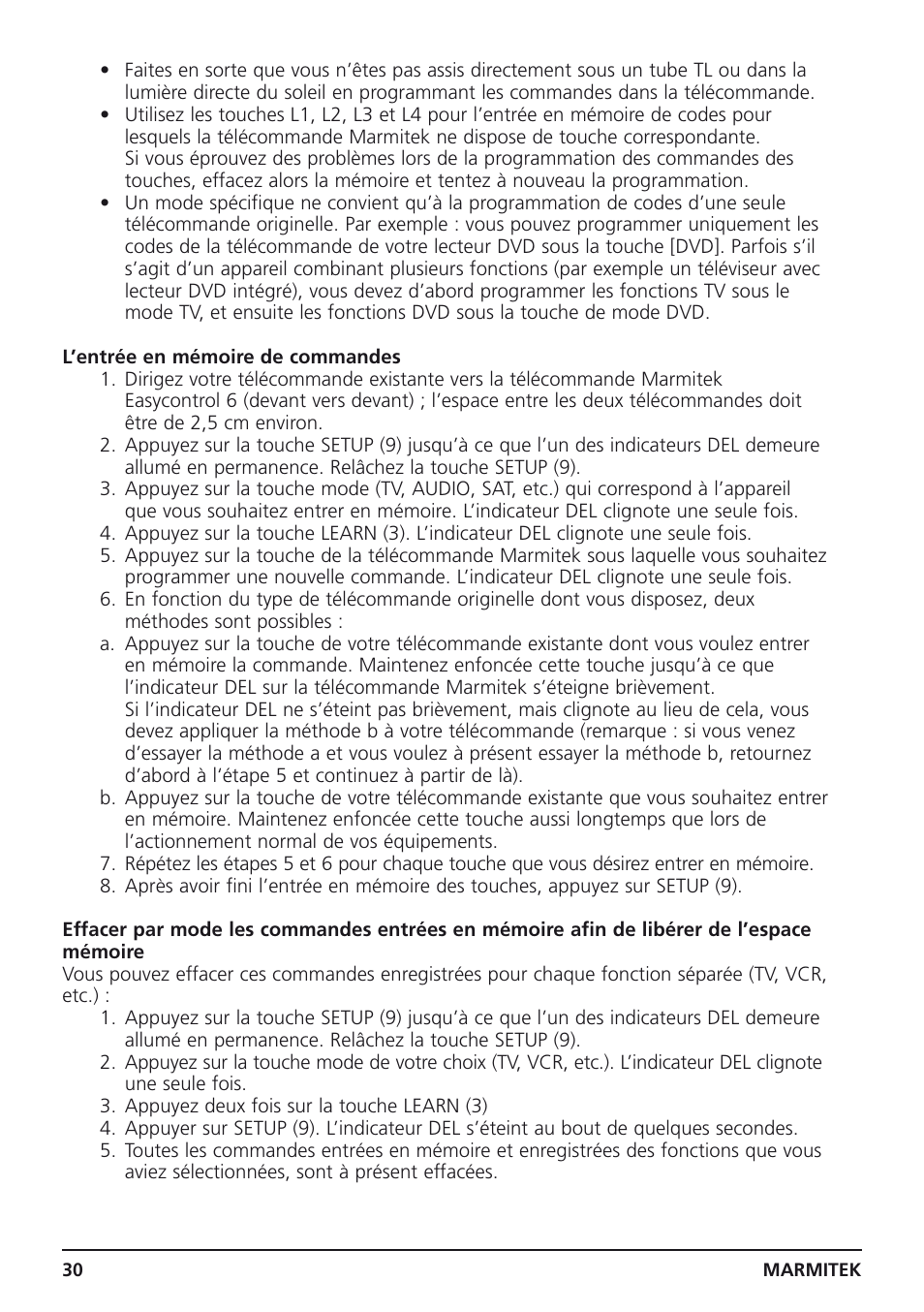 Marmitek Easycontrol 6 User Manual | Page 30 / 44